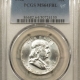 Franklin Halves 1962 FRANKLIN HALF DOLLAR – PCGS MS-64 FBL, BLAST WHITE!