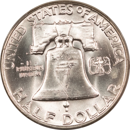 Franklin Halves 1962 FRANKLIN HALF DOLLAR – PCGS MS-64 FBL, BLAST WHITE!