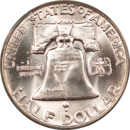 Franklin Halves 1962 FRANKLIN HALF DOLLAR – PCGS MS-64 FBL, BLAST WHITE!