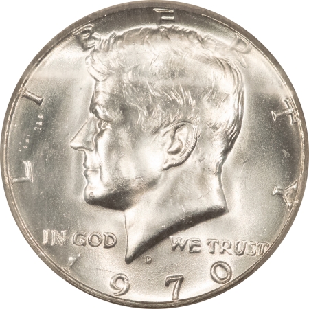 Kennedy Halves 1970-D KENNEDY SILVER HALF DOLLAR – PCGS MS-65, GEM!