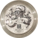 Bullion 2024 AUSTRALIA 5 OZ 9999 SILVER LUNAR SERIES-DRAGON; SEALED/ORIG GOVT CAP-GEM BU