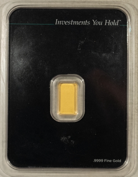 Bullion APMEX 1/2 GRAM GOLD BAR, .9999 – SEALED