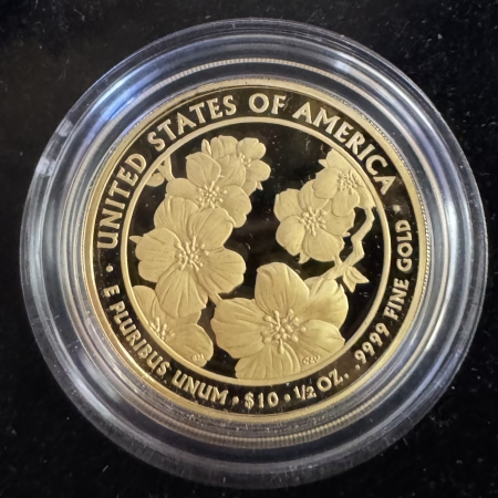 Gold Commems 2013 HELEN TAFT 1/2 OZ .9999 GOLD “FIRST SPOUSE”, MINTAGE 2598, GEM PROOF-OGP!