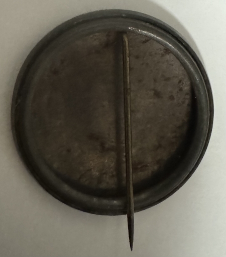 Political 1928 HOOVER 1 1/4″ SEPIA CELLULOID CAMPAIGN BUTTON, SOMEWHAT UNUSUAL/NEAR-MINT!