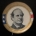 Political 1908 WILLIAM J BRYAN 1 1/4″ PICTORIAL BUTTON W/ R/W/B & GOLD BORDER-VERY SCARCE!