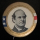 Political 1916 7/8″ CHARLES E HUGHES PORTRAIT CELLULOID CAMPAIGN BUTTON-near MINT!