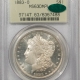 Morgan Dollars 1883-S $1 MORGAN DOLLAR – NGC AU-55, FLASHY, LUSTROUS!