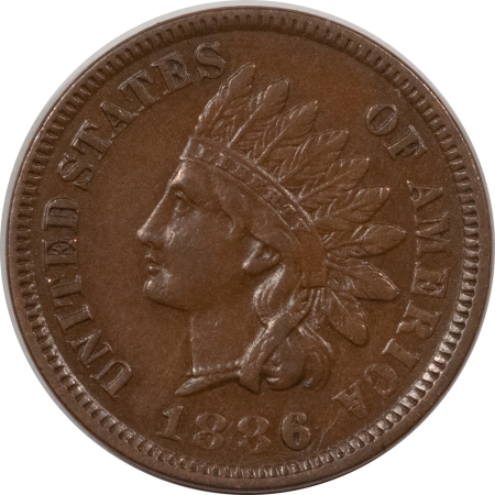 Indian 1886 TY I INDIAN CENT – NICE HIGH GRADE NEARLY UNCIRCULATED LOOKS CHOICE!