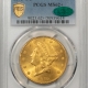 $20 1906 $20 LIBERTY GOLD DOUBLE EAGLE – NGC AU-58, SCARCE DATE, LOW 69,596 MINTAGE!