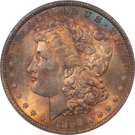 CAC Approved Coins 1896 $1 MORGAN DOLLAR – PCGS MS-65, PRETTY GEM & CAC APPROVED!
