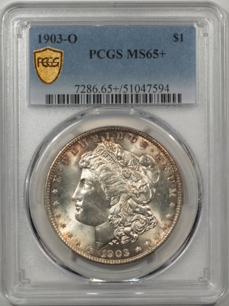 Dollars 1903-O $1 MORGAN DOLLAR – PCGS MS-65+, LOOKS 66, PREMIUM QUALITY!