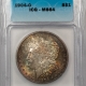 Morgan Dollars 1889 $1 MORGAN DOLLAR – ICG MS-64, PRETTY! GORGEOUS RAINBOW OBV!