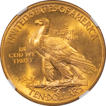 $10 1913 $10 INDIAN GOLD EAGLE – NGC MS-64, SMOOTH & LUSTROUS!