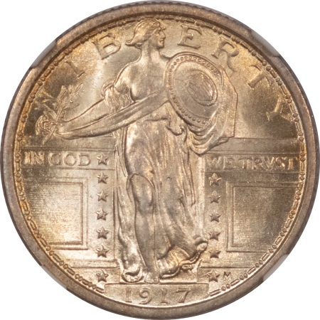 Standing Liberty Quarters 1917 STANDING LIBERTY QUARTER, TYPE I – NGC-66+ FH, GEM BLAZER!