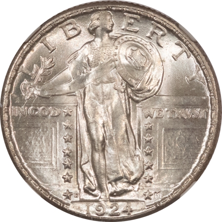 Standing Liberty Quarters 1924-D STANDING LIBERTY QUARTER – NGC MS-66+, A SUPERB BLAZER!