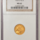 $2.50 1912 $2.50 INDIAN GOLD, PCGS MS-62, BETTER EARLY DATE AND VIRTUALLY CHOICE!