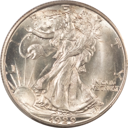 U.S. Certified Coins 1929-D WALKING LIBERTY HALF DOLLAR – PCGS MS-65, FRESH LUSTROUS GEM! PQ!