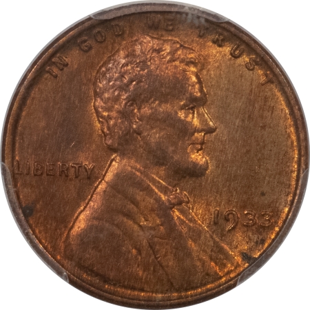 Lincoln Cents (Wheat) 1933 LINCOLN CENT – PCGS MS-64 RB