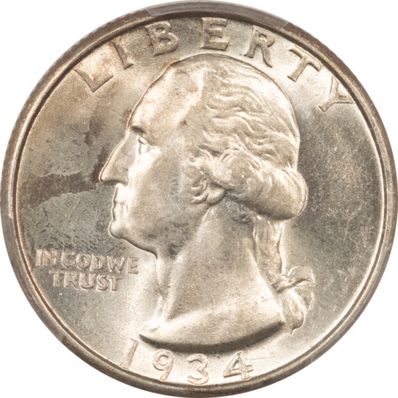 U.S. Certified Coins 1934-D WASHINGTON QUARTER – PCGS MS-62, FRESH & FLASHY, TOUGH DATE!