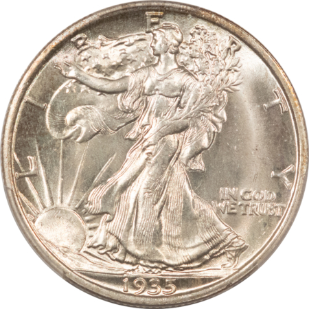 U.S. Certified Coins 1935 WALKING LIBERTY HALF DOLLAR – PCGS MS-65 GEM!