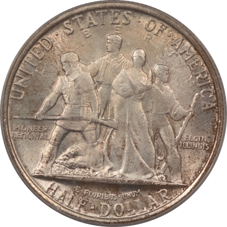 CAC Approved Coins 1936 ELGIN COMMEMORATIVE HALF DOLLAR PCGS MS-65, OGH, PREMIUM QUALITY GEM, CAC!