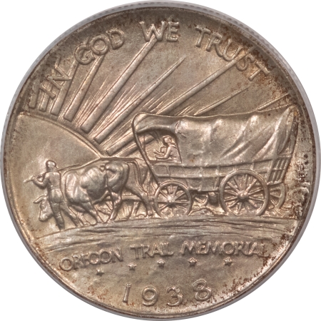 Silver 1938 OREGON COMMEMORATIVE HALF DOLLAR – PCGS MS-65 FRESH SATINY GEM!