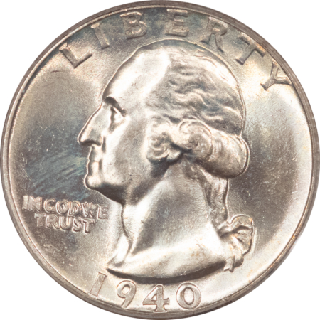 New Certified Coins 1940-S WASHINGTON QUARTER – PCGS MS-65, LUSTROUS WHITE GEM!