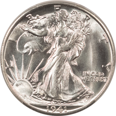 Walking Liberty Halves 1941-S WALKING LIBERTY HALF DOLLAR PCGS MS-66+, BLAZING WHITE & SUPERB, STUNNING