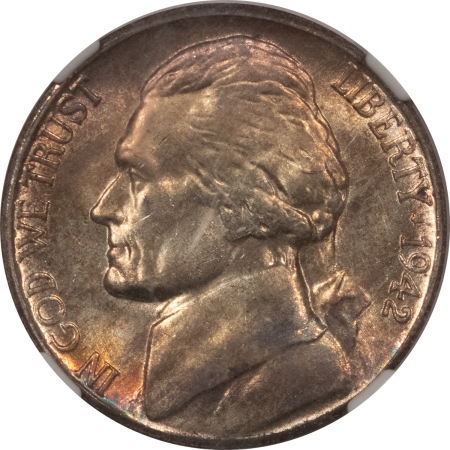 Jefferson Nickels 1942-S JEFFERSON NICKEL – NGC MS-65, FRESH GEM!