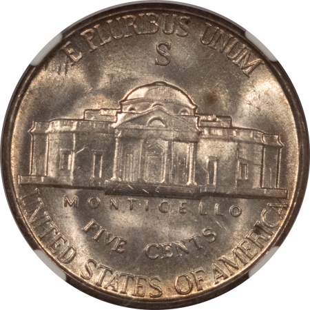 Jefferson Nickels 1942-S JEFFERSON NICKEL – NGC MS-65, FRESH GEM!