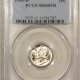Mercury Dimes 1944-D MERCURY DIME – PCGS MS-66 FB, FROSTY, FRESH & PREMIUM QUALITY!