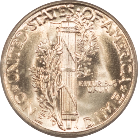 Mercury Dimes 1945-D MERCURY DIME – PCGS MS-65 FB, SPARKLING GEM!