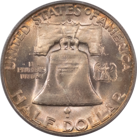 Franklin Halves 1952-S FRANKLIN HALF DOLLAR – PCGS MS-65, OLD GREEN HOLDER, ORIGINAL AND PQ!