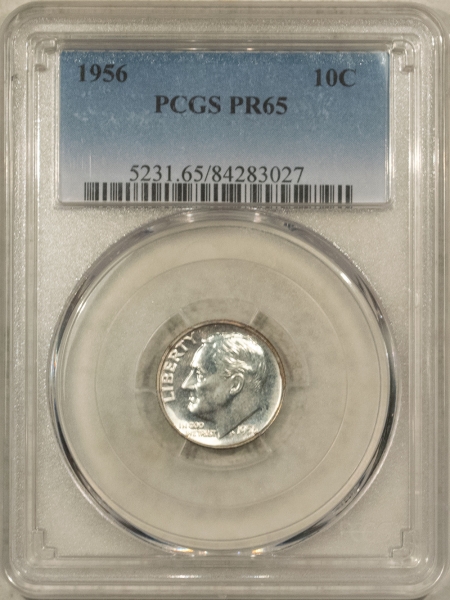 Roosevelt Dimes 1956 PROOF ROOSEVELT DIME – PCGS PR-65