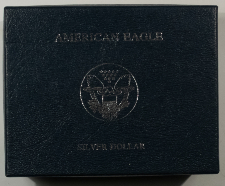 American Silver Eagles 1988 $1 AMERICAN SILVER EAGLE, 1 OZ, .999 – GEM BU WITH BOX AND COA!