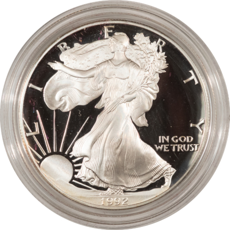 American Silver Eagles 1992 1 OZ PROOF AMERICAN SILVER EAGLE SILVER BULLION COIN FRESH GEM PROOF W/ OGP