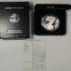 American Silver Eagles 2001 PROOF AMERICAN SILVER EAGLE 1 OZ SILVER BULLION COIN, FRESH GEM PR BOX/COA