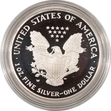 American Silver Eagles 2005 PROOF AMERICAN SILVER EAGLE 1 OZ SILVER BULLION COIN, FRESH GEM PR BOX/COA