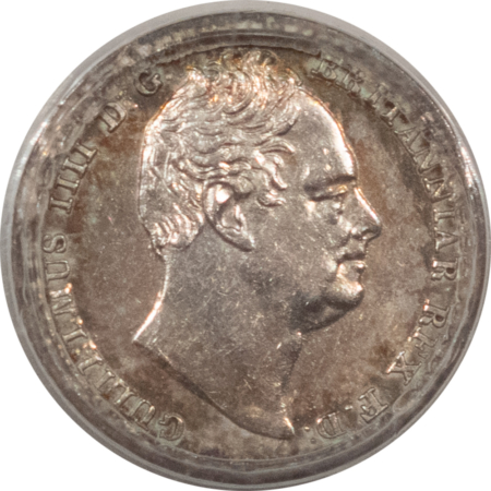 New Store Items 1833 GREAT BRITAIN SILVER MAUNDY PENNY, S-3844 – PCGS PL-58 VERY PRETTY!