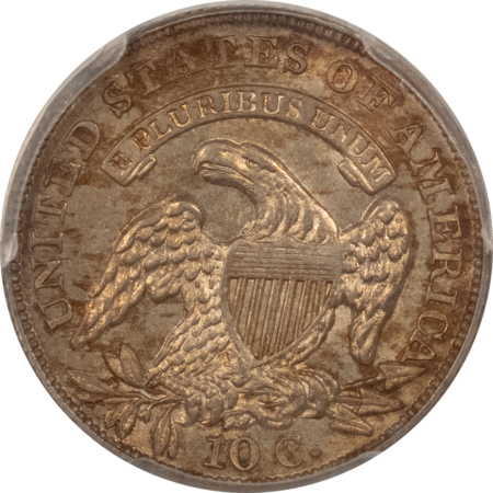 Capped Bust Dimes 1834 CAPPED BUST DIME, LARGE 4 – PCGS MS-62, FRESH AND ORIGINAL!