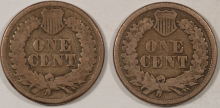 Indian 1863 1864 C/N INDIAN CENTS, LOT OF 2 – PLEASING CIRCULATED EXAMPLES!