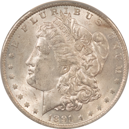 CAC Approved Coins 1891-O $1 MORGAN DOLLAR – CACG AU-58, CAC! ORIGINAL & LOOKS UNCIRCULATED