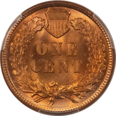 Indian 1894 INDIAN CENT – PCGS MS-66 RD, BLAZING ORANGE-RED, UNBELIEVALBE LUSTER!