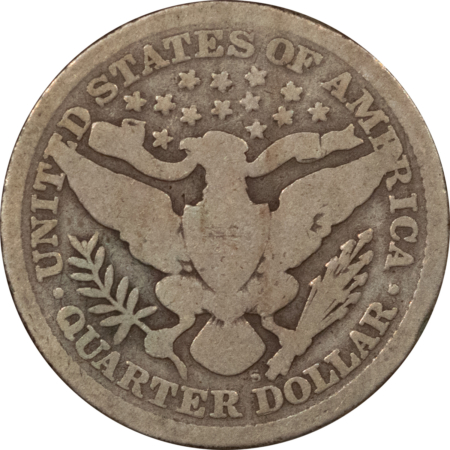 Barber Quarters 1895-S BARBER QUARTER – CIRCULATED!