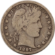 Barber Halves 1900 1900-O 1900-S BARBER HALF DOLLARS LOT/3 – CIRCULATED “S” W/ OLD REV SCRATCH