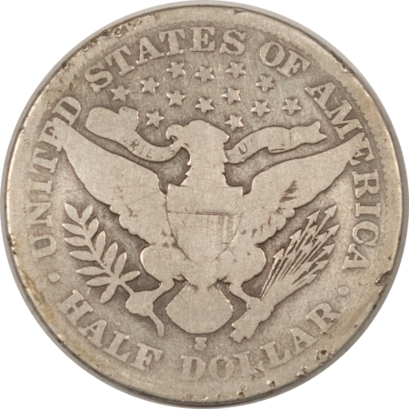 Barber Halves 1903-S BARBER HALF DOLLAR – CIRCULATED, SMALL REV RIM MARKS!