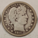 Barber Quarters 1908-O BARBER QUARTER – VIRTUALLY FINE DETAILS, LITE OBVERSE WIPE!