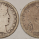 Barber Halves 1910-S, 1911 BARBER HALF DOLLARS, LOT OF 2 – CIRCULATED