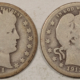 Barber Quarters 1909 1911 1912 BARBER QUARTERS, LOT OF 3 – PLEASING CIRCULATED EXAMPLES!