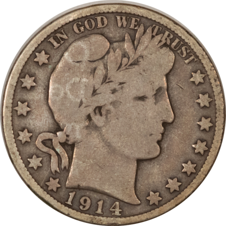 Barber Halves 1914-S BARBER HALF DOLLAR – CIRCULATED